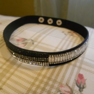 Suede, Bling Choker